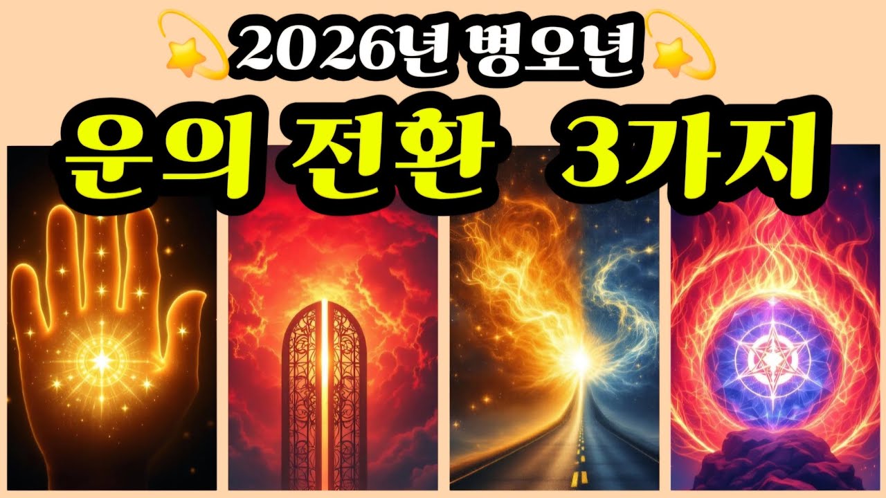 [타로] 💫2026년 병오년💫 놓치면 후회할 운의 전환 3가지 (막혀있던 운이 움직이기 시작합니다)👈