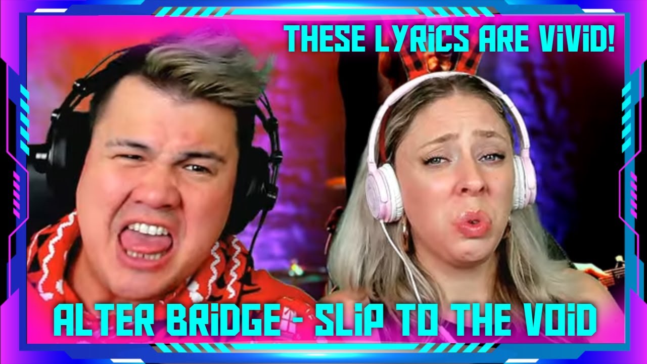 Millennials React to Slip to the void by Alter Bridge Lyrics | THE WOLF HUNTERZ Jon and Dolly
