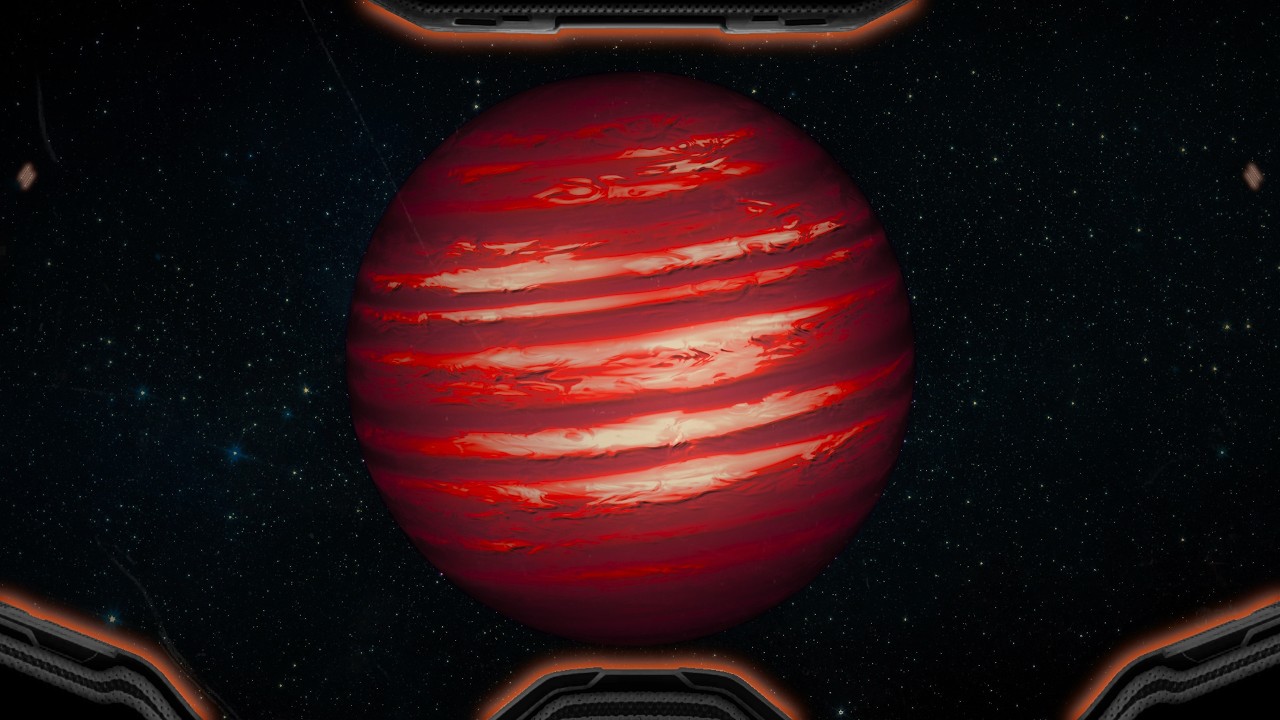 Falling Into a Brown Dwarf (Simulation)