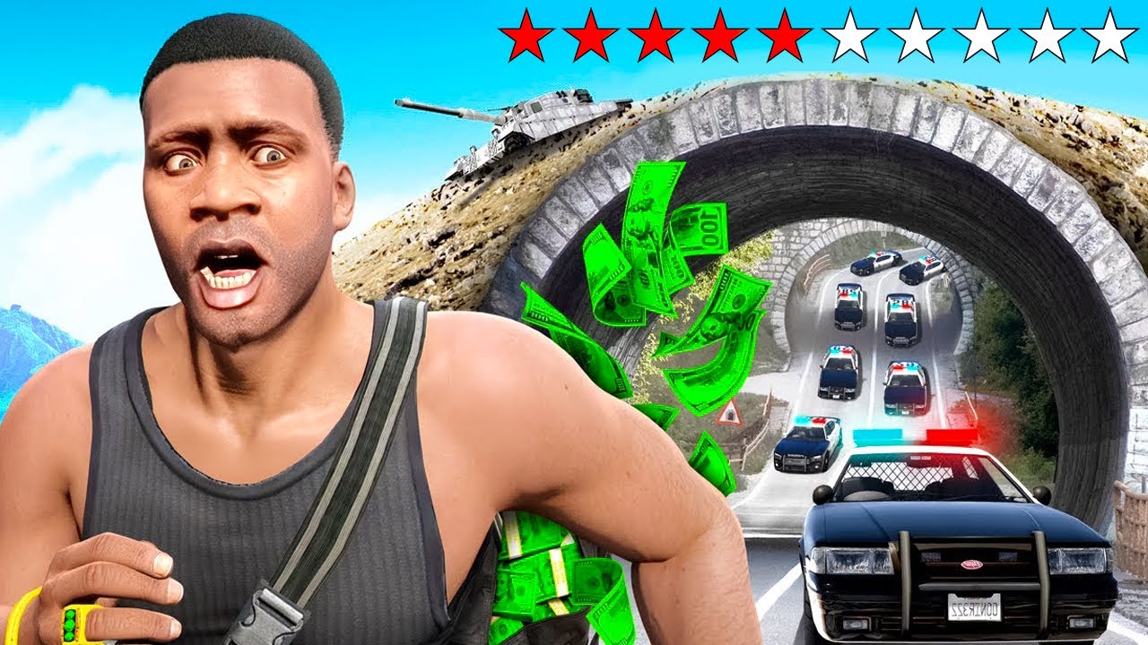 SURVIVRE À 10 ÉTOILES SUR GTA 5 ! (L'armée me poursuit)