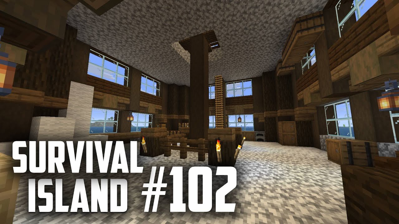 Minecraft Survival Island #102 | De molen van BINNEN afmaken! ⚙️🌾