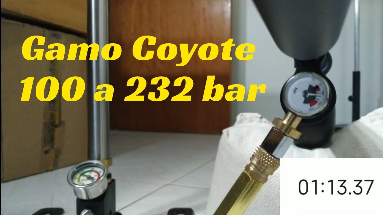 Enchendo o cilindro da Gamo Coyote com bomba manual