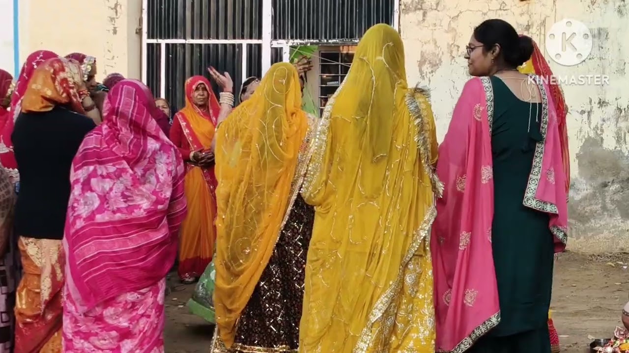 😍बाजार में चक पूजने की रसम 😍
