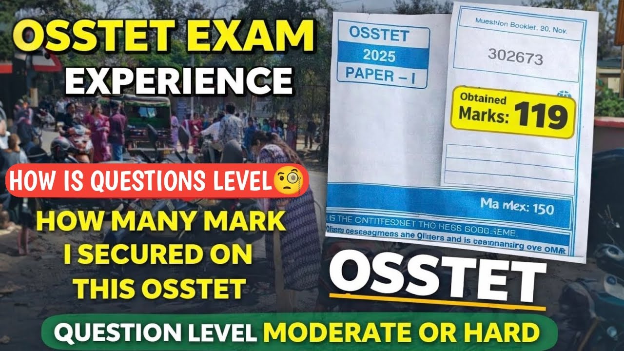 OSSTET EXAM EXPERIENCE😚 | HOW IS QUESTIONS LEVEL🎚️ | Qualify Mark's for OSSTET 