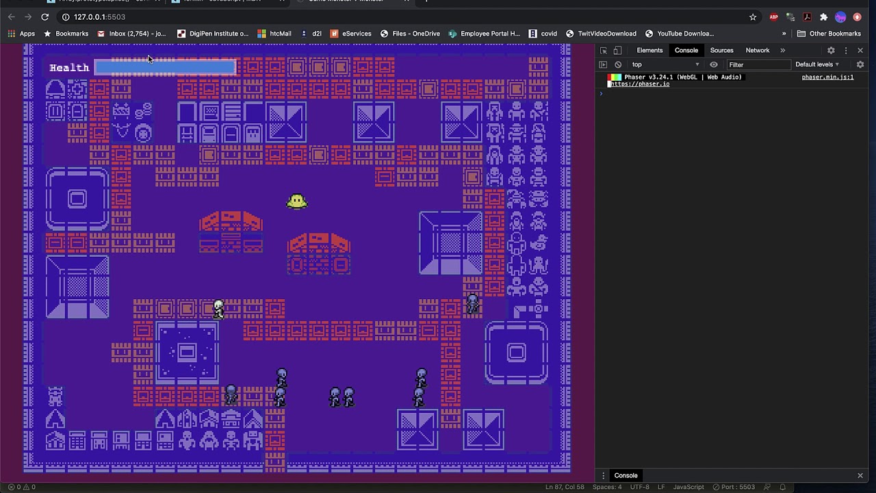 Creating a Top Down RPG Style Game with JavaScript and Phaser 3 Part 6