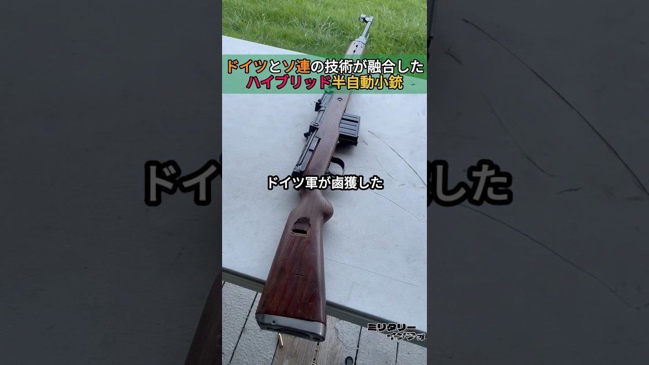 ドイツとソ連の技術が融合した ハイブリッド半自動小銃