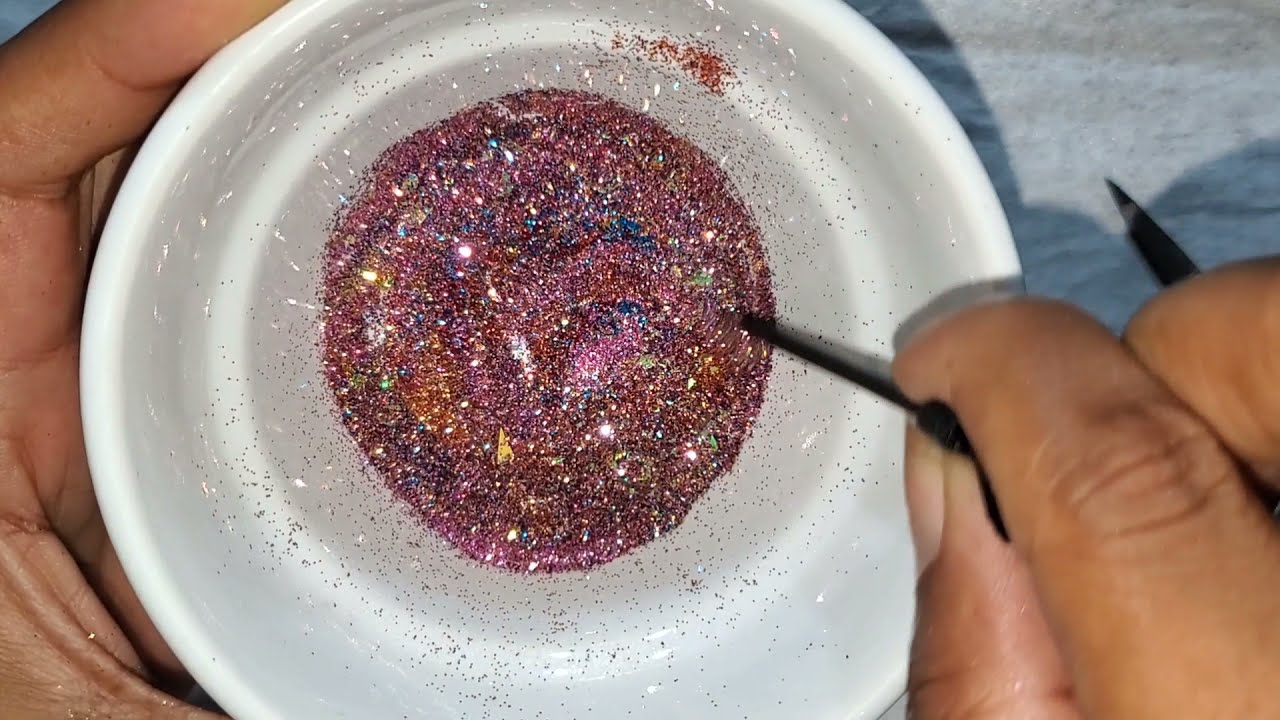 Organize with me. Glitter potting pt 1 with a little mixy mix :)
