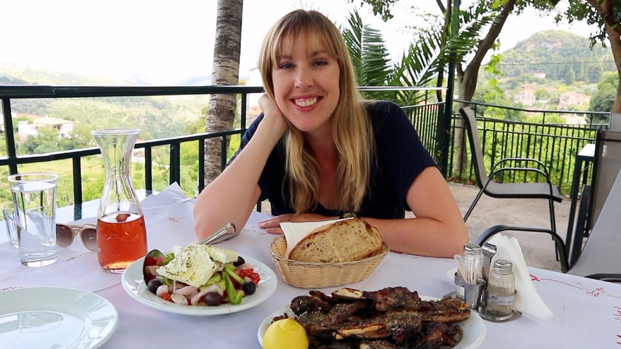 Authentic Greek food in Taygetos Mountains