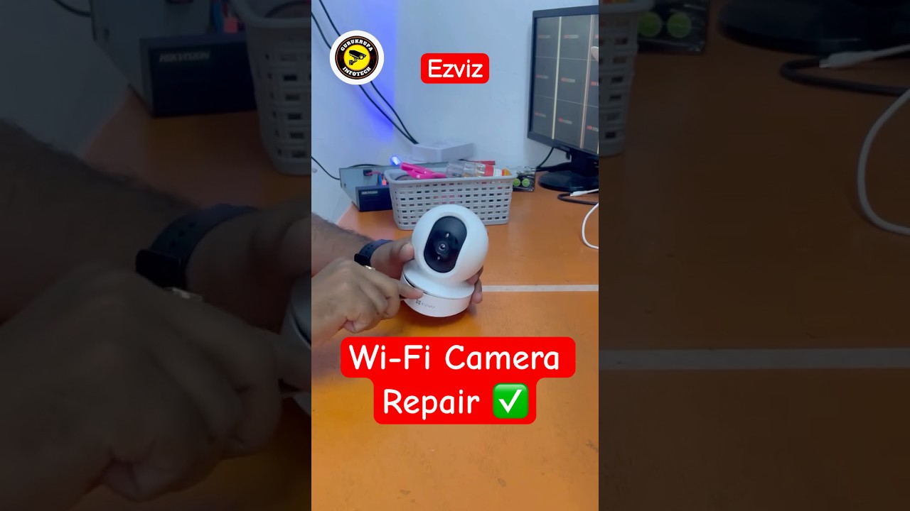 How to repair Wi-Fi camera Ezviz TY1 C6N ￼#cctvcamera #wifi #repair