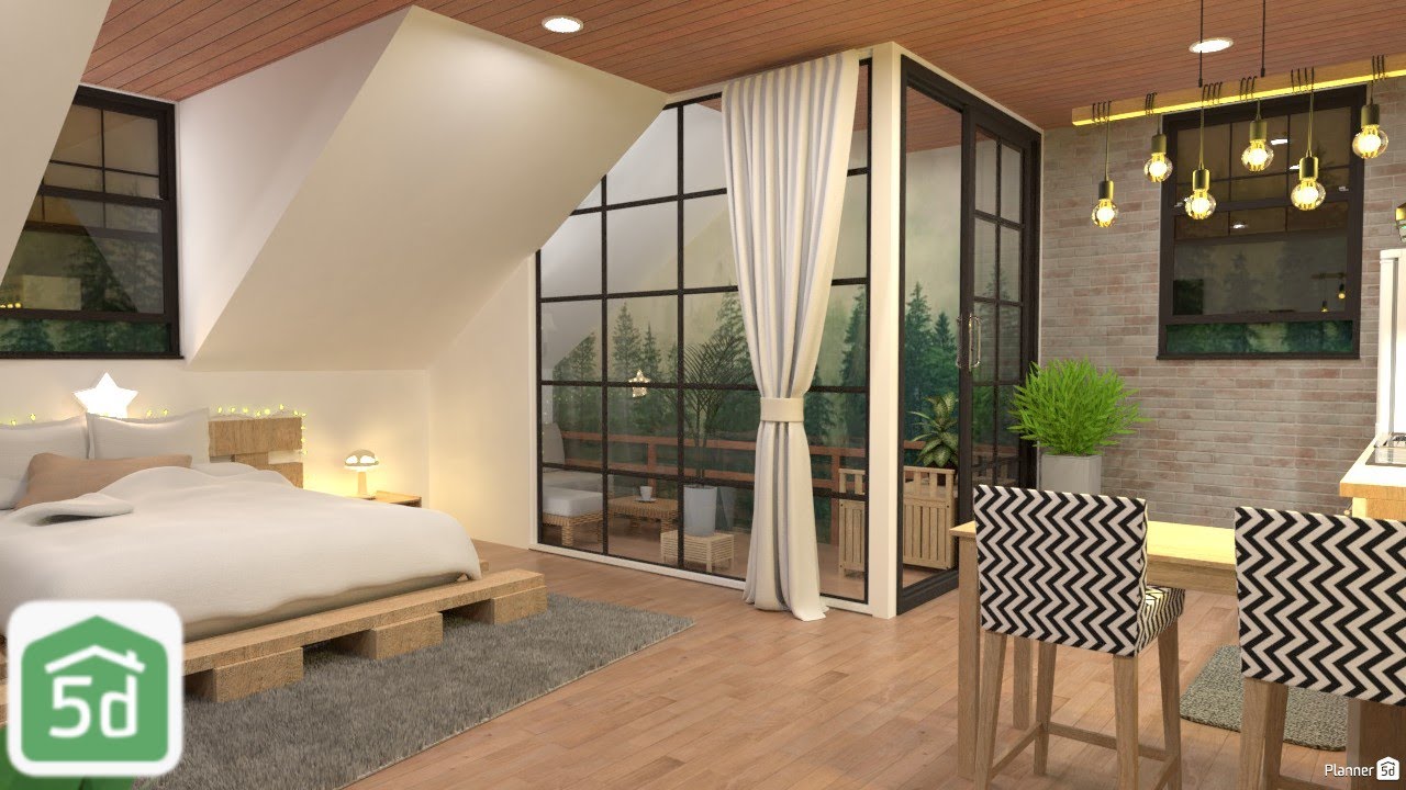 Attic Apartment Speed Build in Planner 5D | Ayuh