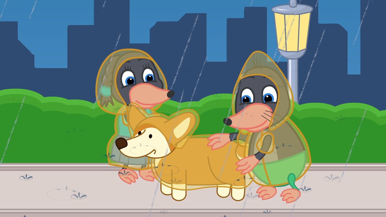 Benny Mole and Friends - Umbrella for dogs Cartoon for Kids