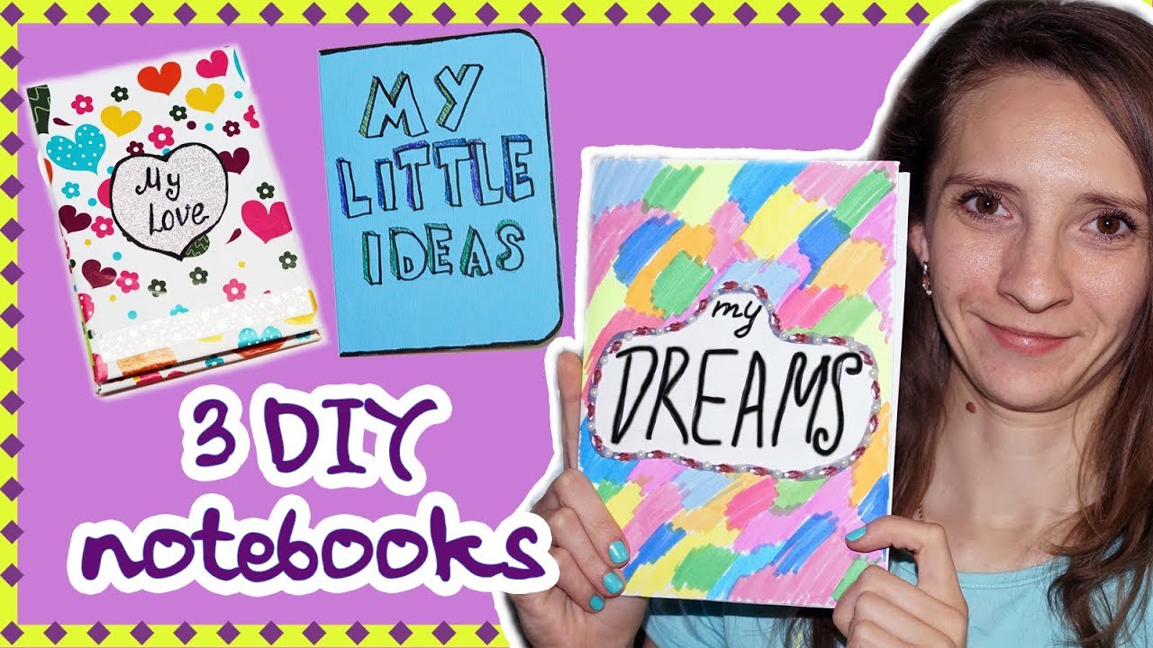 3 DIY проектов блокноты | записные книжки обложка идей