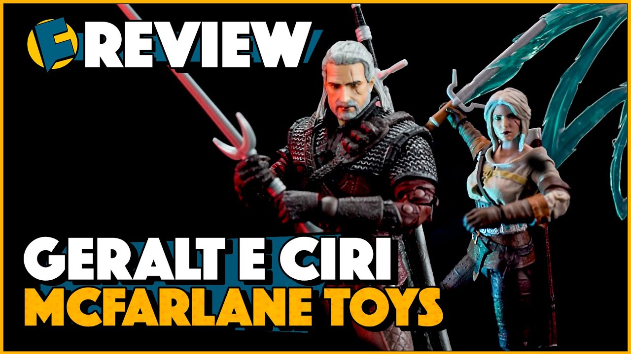 UNBOXING + REVIEW CIRI E GERALT MCFARLANE TOYS