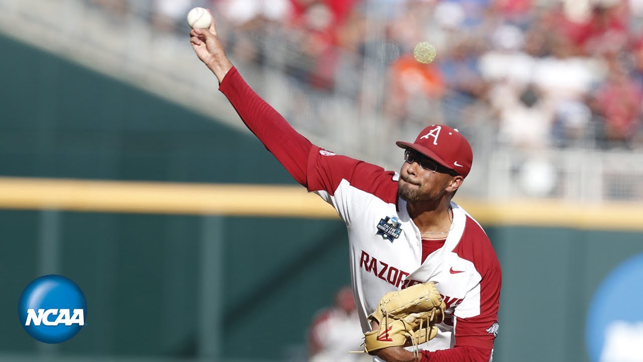Isaiah Campbell strikes out 10 for Arkansas | 2019 CWS