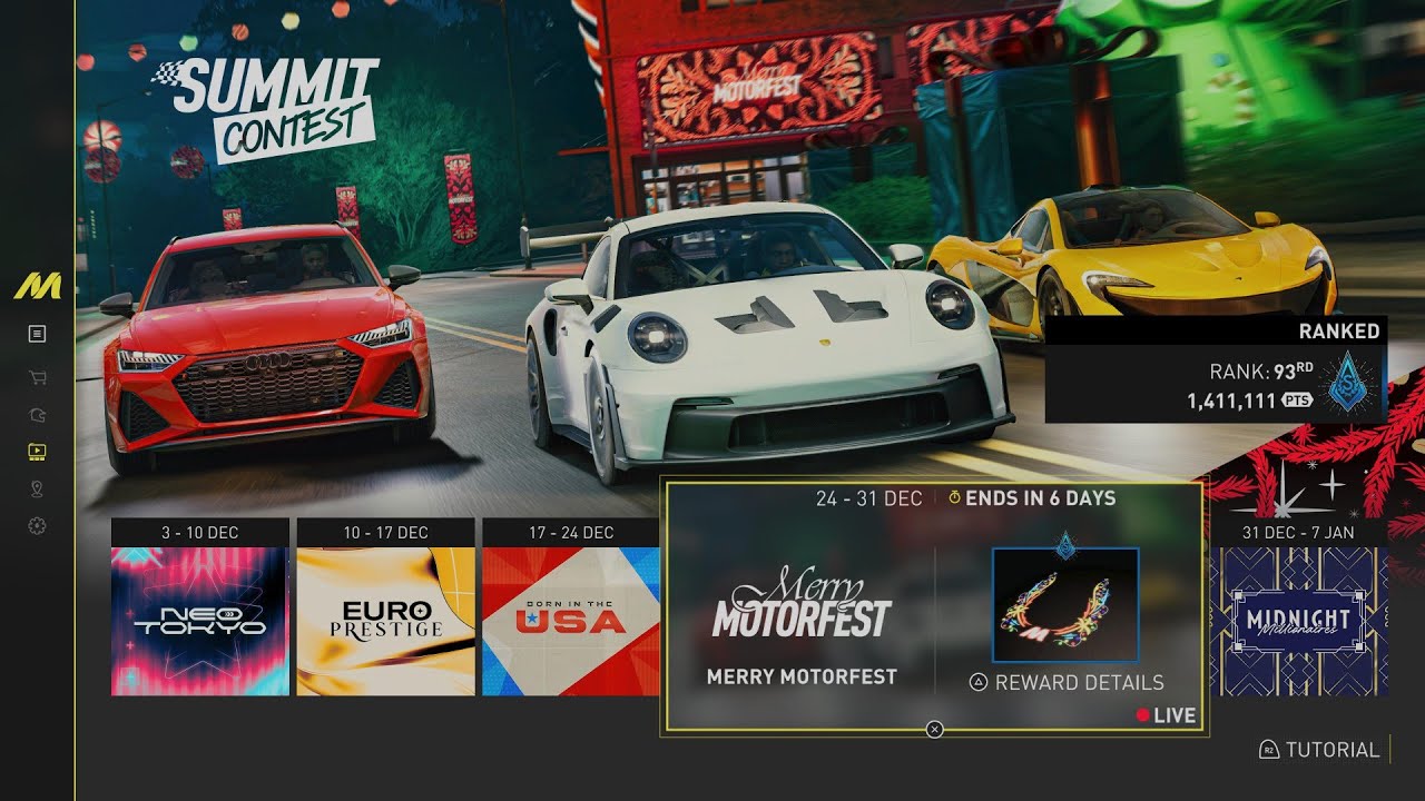 THE CREW MOTORFEST SUMMIT GUIDE 🎅MERRY MOTORFEST 🎄 WITH RMD4_7 🔥🙌 4K HDR