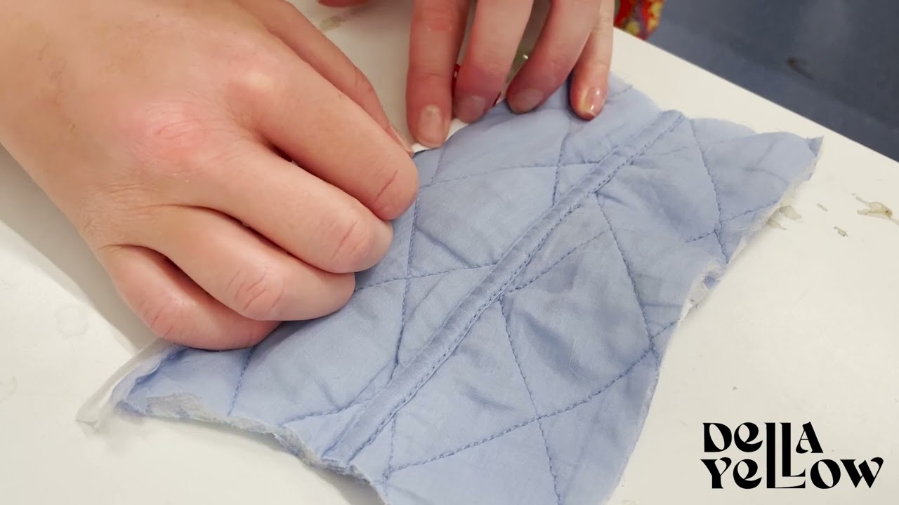 Quilted waistcoat: 3. How to sew bias binding