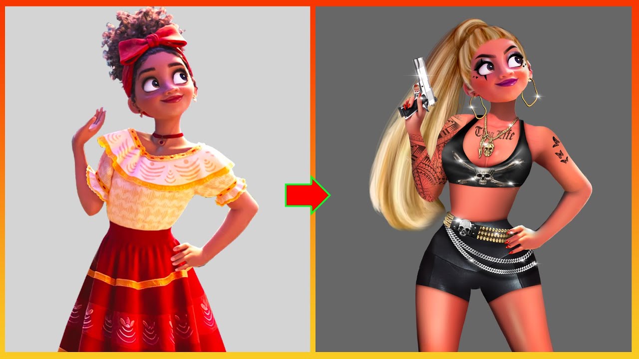 Disney Encanto: All Character In Encanto Glow Up  - Disney Encanto Tiktok Compilation