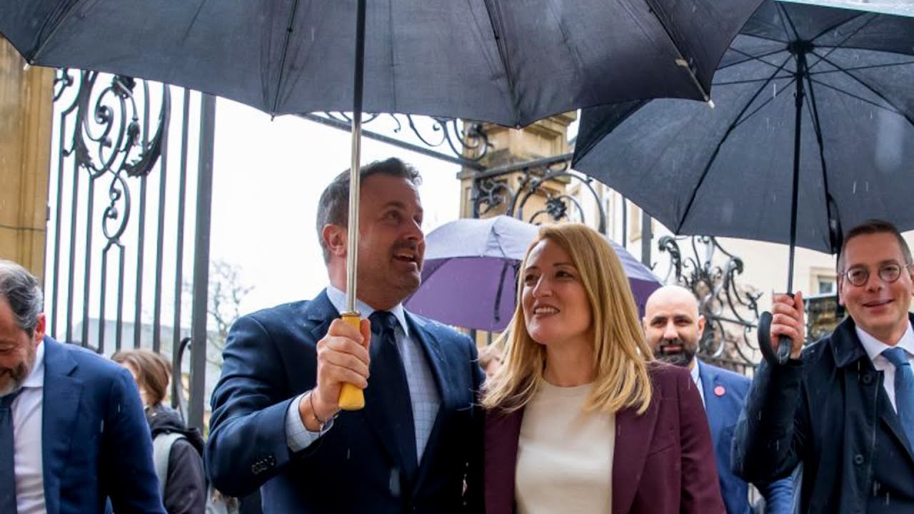 Xavier Bettel warmly welcomed President Roberta Metsola in sunny Luxembourg!
