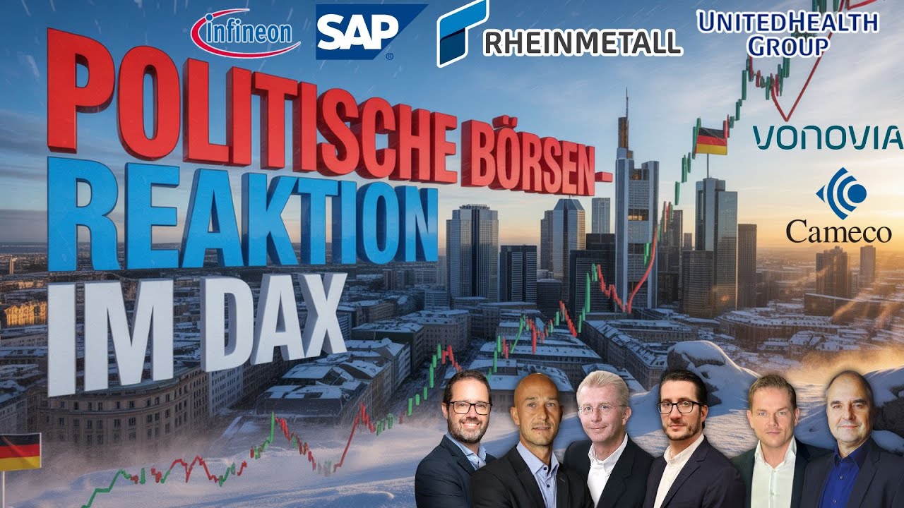 DAX wackelt wegen Politik &ndash; Bitcoin, SAP, Infineon, Swissquote, EURUSD, RHM, S&P500, USDJPY, Vonovia