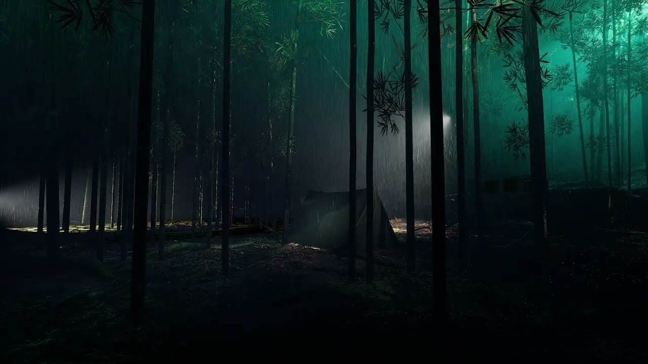Mysterious Rainy Ambience | Dark Atmosphere for Deep Late-Night Solitude