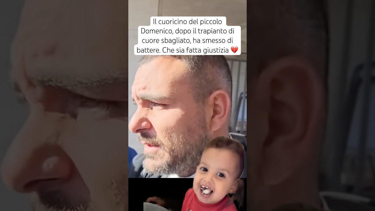 Il cuoricino del piccolo Domenico, dopo il trapianto di cuore sbagliato, ha smesso di battere💔