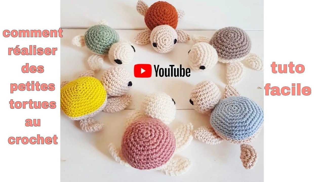 Comment faire une adorable petite tortue au crochet, très facile 🐢