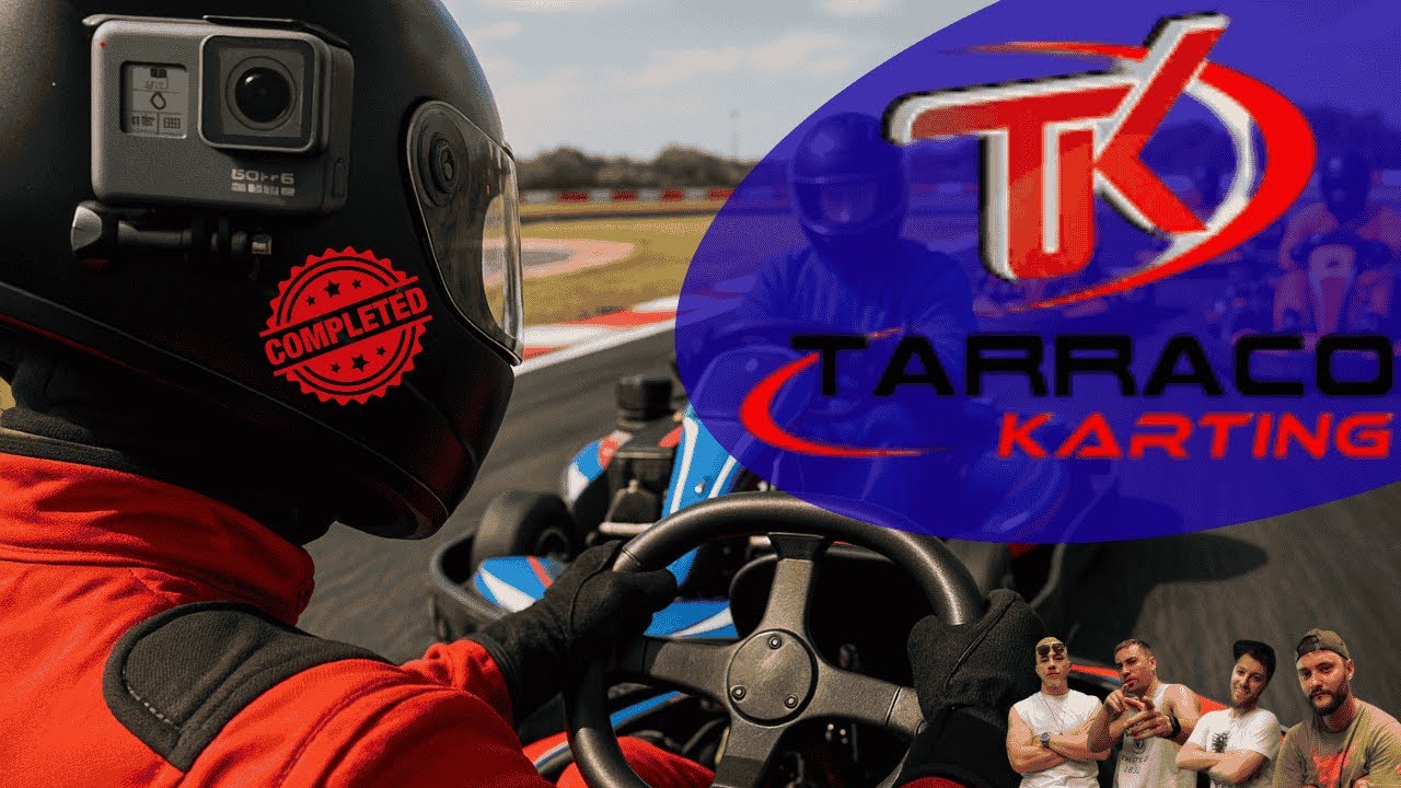 Experiencia primera persona Go Pro / Carrera de Karts en Tarraco karting