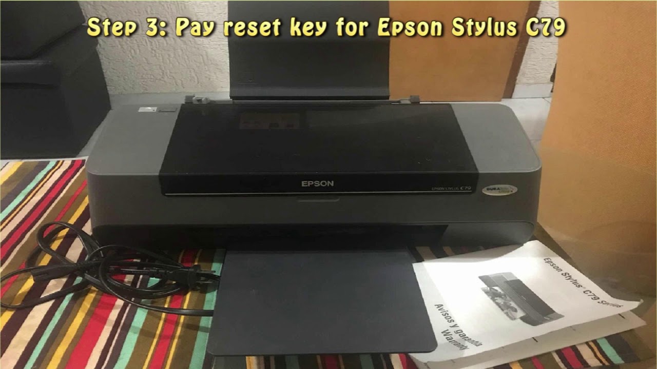 Reset Epson Stylus C79 Waste Ink Pad Counter