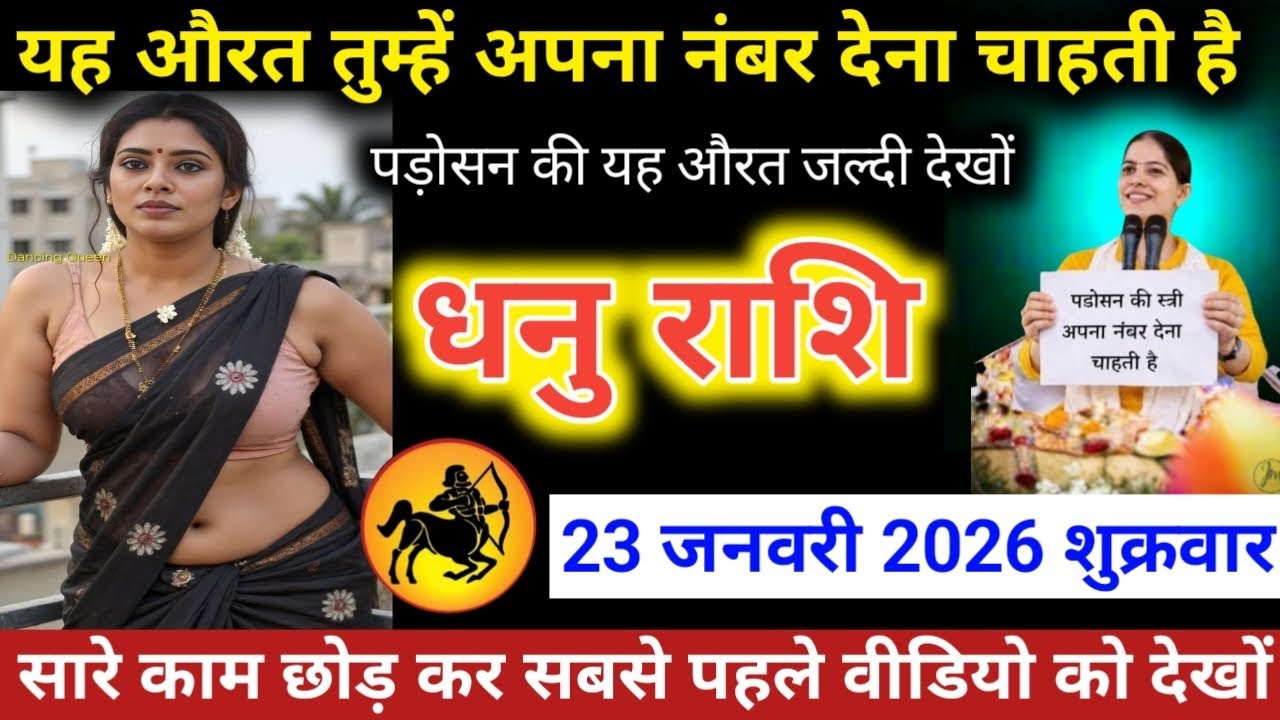 #धनुराशि वालों यह औरत तुम्हें अपना नंबर देना चाहती है पड़ोसन की यह औरत जल्दी देखों 23 जनवरी 2026 