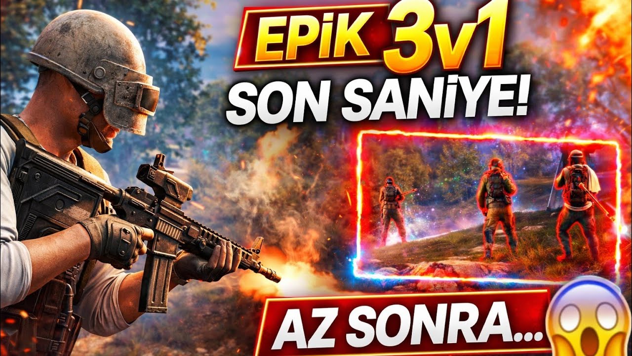 3v1 Kaldım Sonu İnanılmaz Bitti! | Pubg