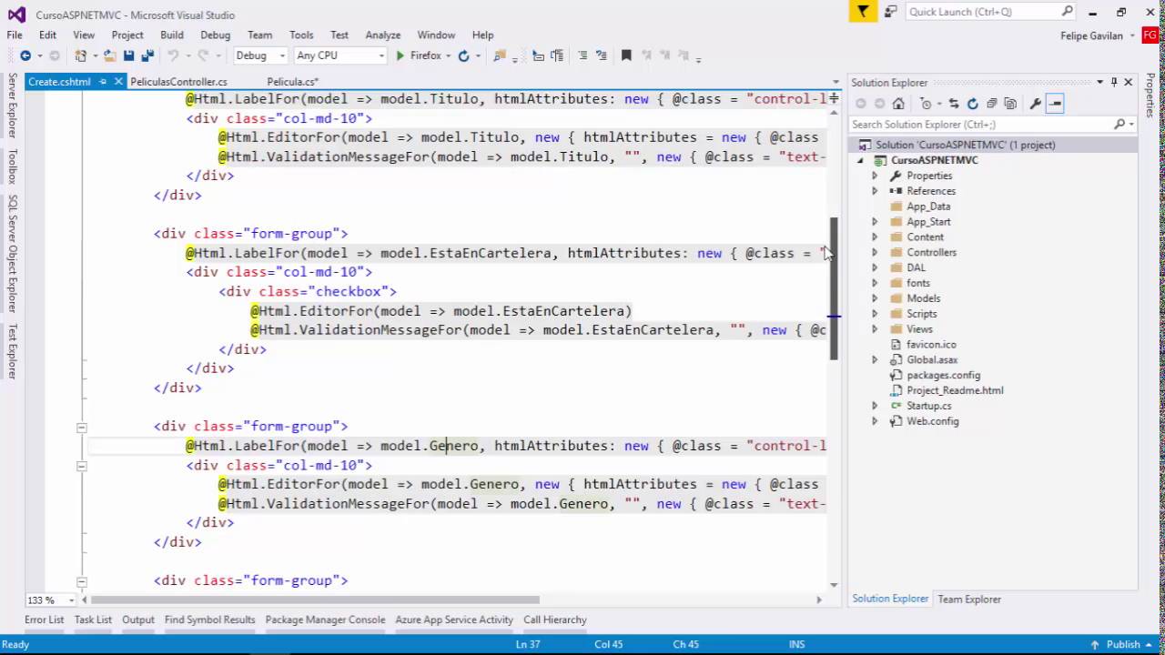 Modelos, Scaffolding y Entity Framework | Modelos | Programando en ASP.NET MVC 5