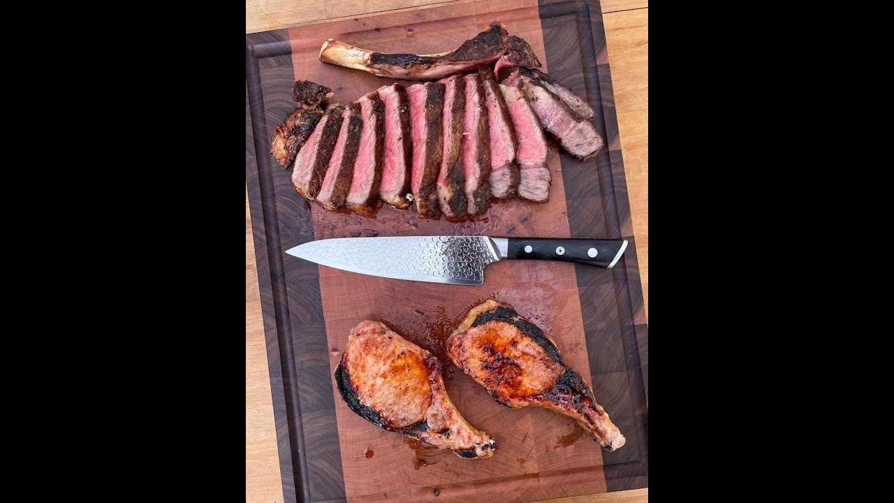 Rib Eye & Pork Chops in the Otto Wilde