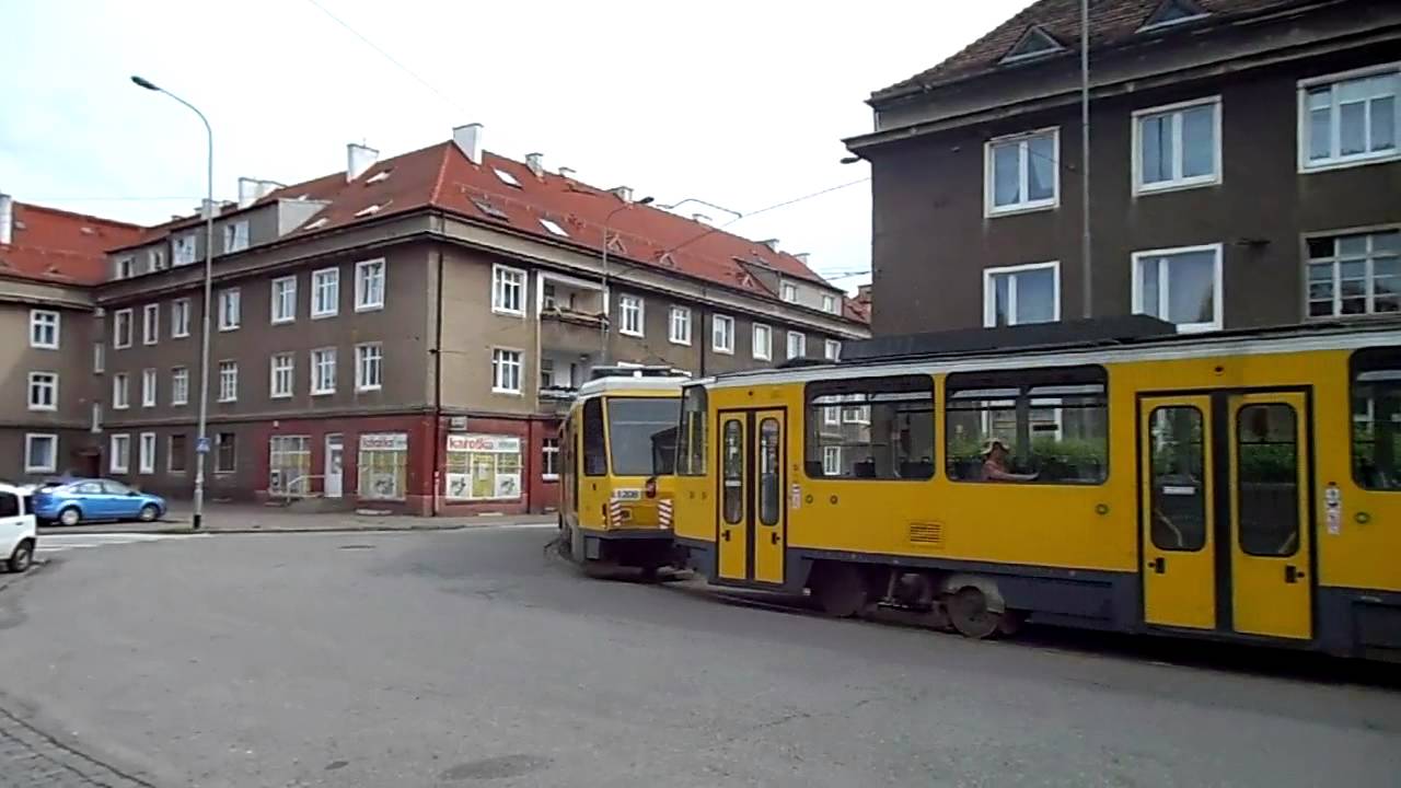 Tatra T6A2D #1207+1208 na linii 12 [HD]