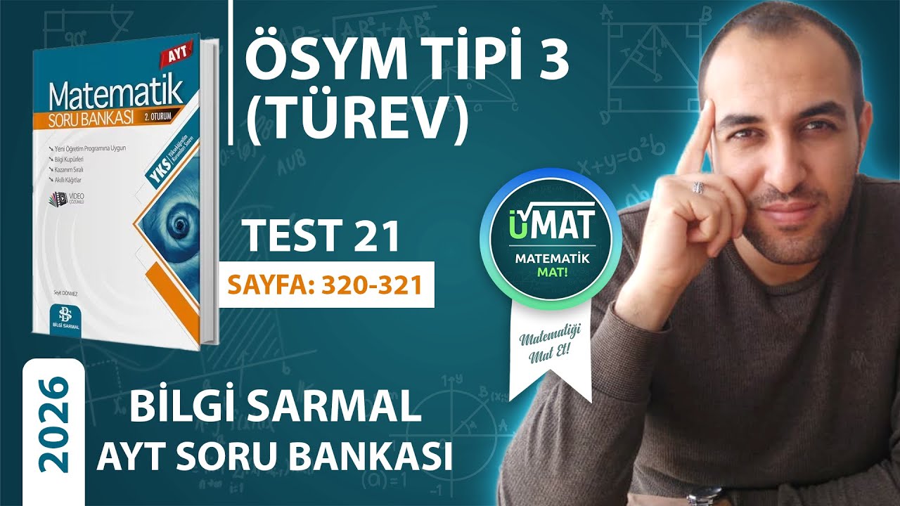 2026 BİLGİ SARMAL AYT MATEMATİK TÜREV TEST 21(ÖSYM TİPİ 3)