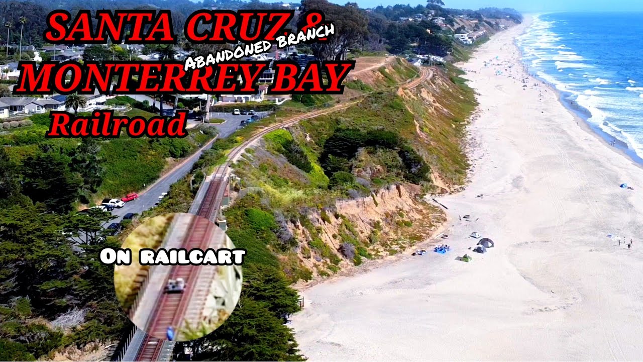 The Best Railcart Ride -SANTA CRUZ to WATSONVILLE- California-U.S. [CC] 4k