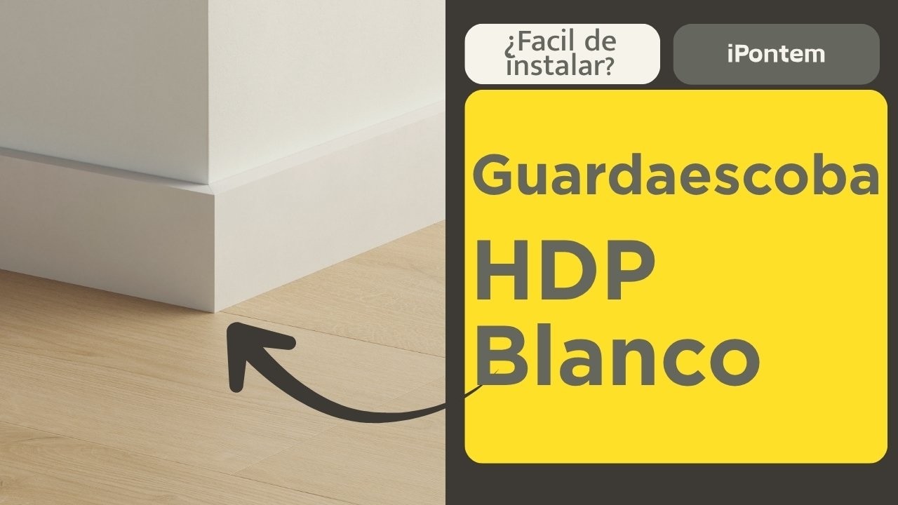 Como instalar guardaescoba o zocalo HDP o EPS iPontem