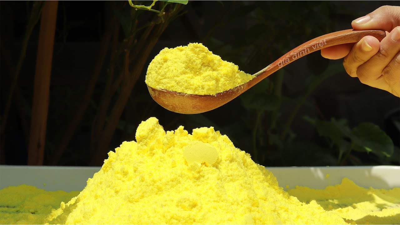Cách làm Tinh Bột Nghệ nguyên chất tại nhà bằng máy xay sinh tố cực dễ