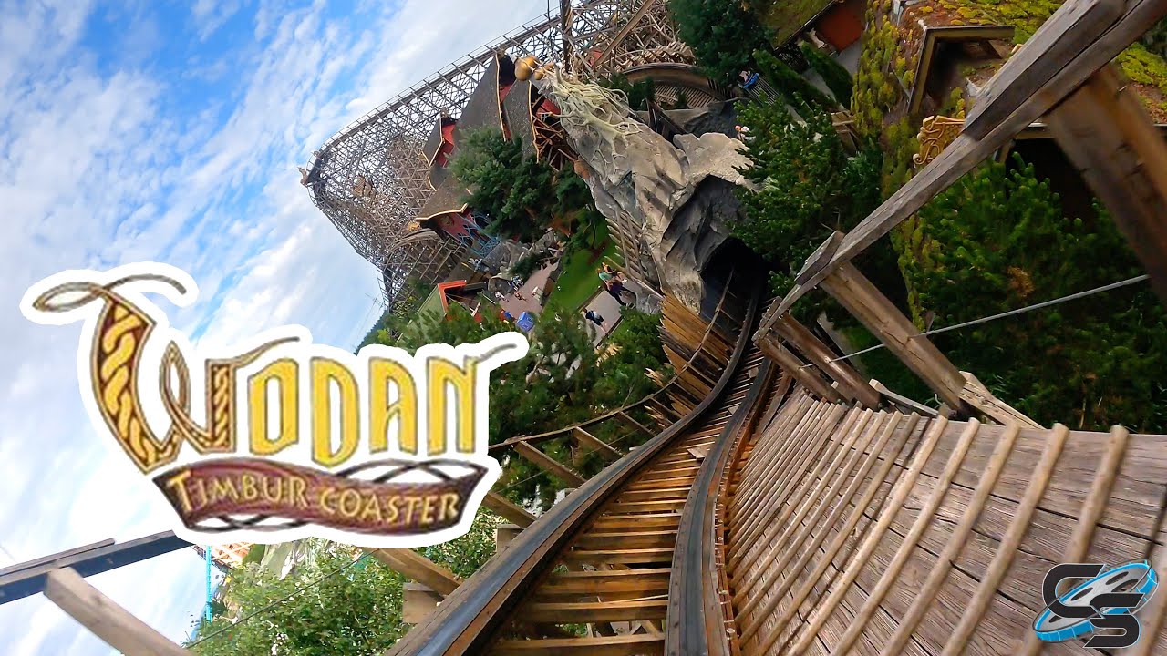 Wodan Timbur Coaster Front Row POV Europa Park GCI Wooden Coaster
