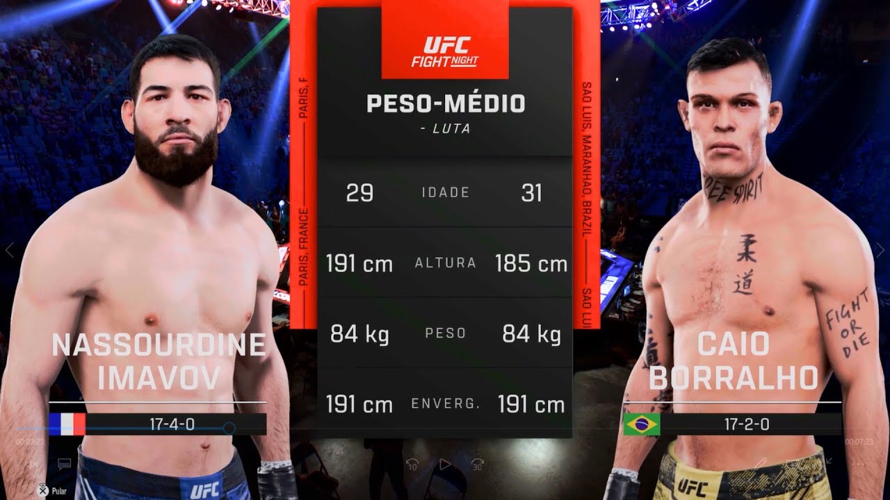 UFC 5 -  UFC FIGHT NIGHT - IMAVOV VS CAIO BORRALHO - FULL FIGHT -  FielldGamer