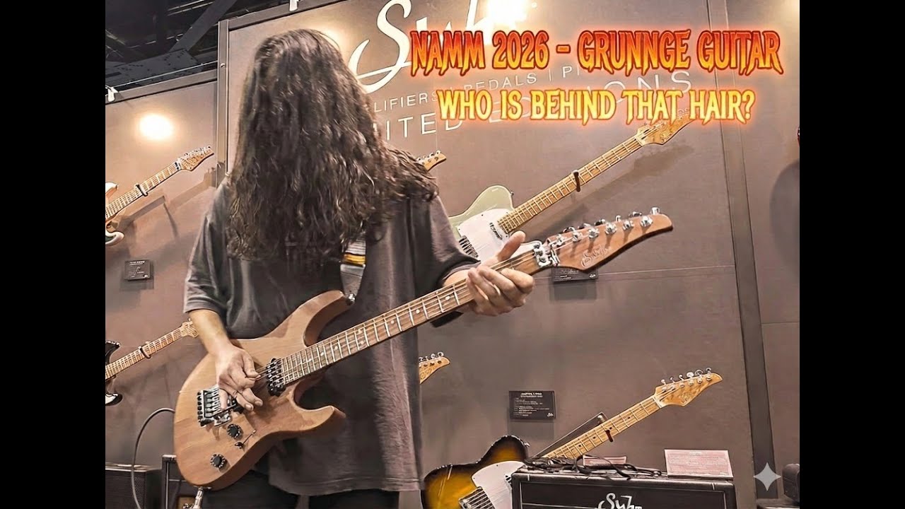 NAMM 26-SUHR GUITARS - METAL/GRUNGE GUITAR; WHO IS BEHIND ALL THAT HAIR??   RICHARD 