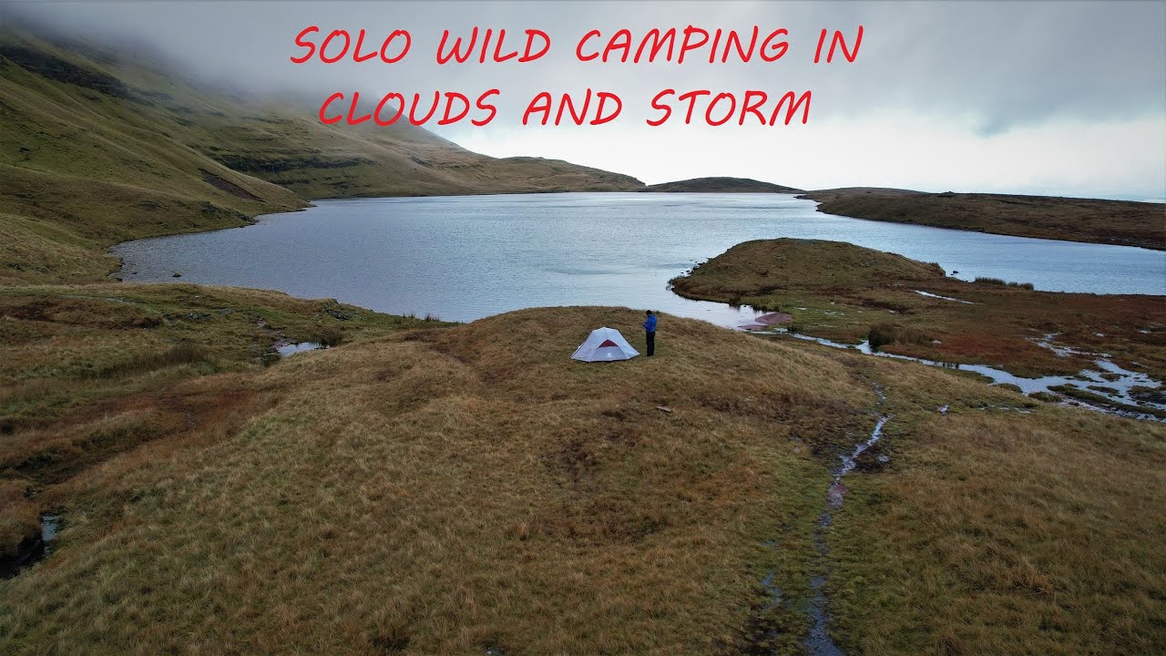 Solo Wild Camping in a Storm | Llyn Y Fan Fawr, Brecon Beacons