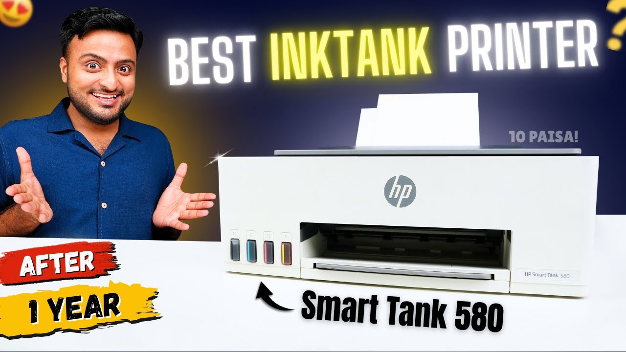 HP Smart Tank 580 All In One  WiFi Colour Printer Review!🔥 Long Term Review, Wireless Printing!