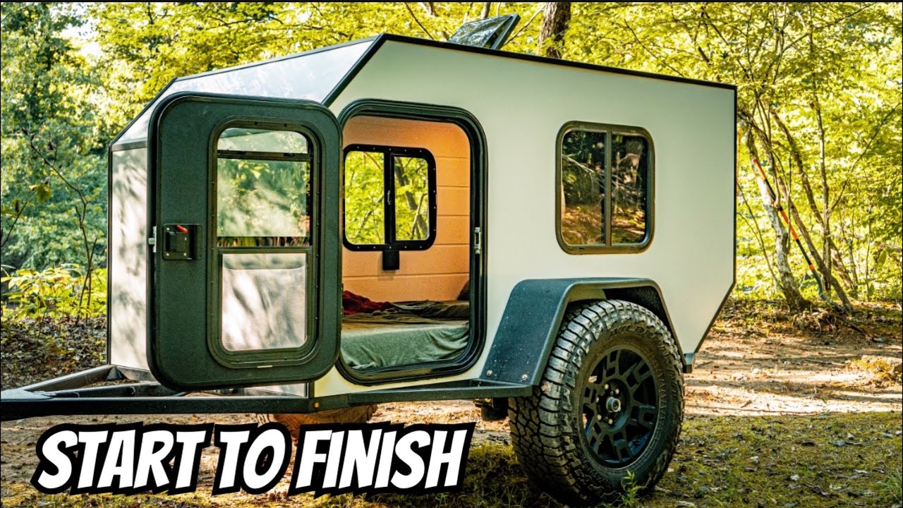 DIY micro camper | Full Build Timelapse in under 10 Minutes