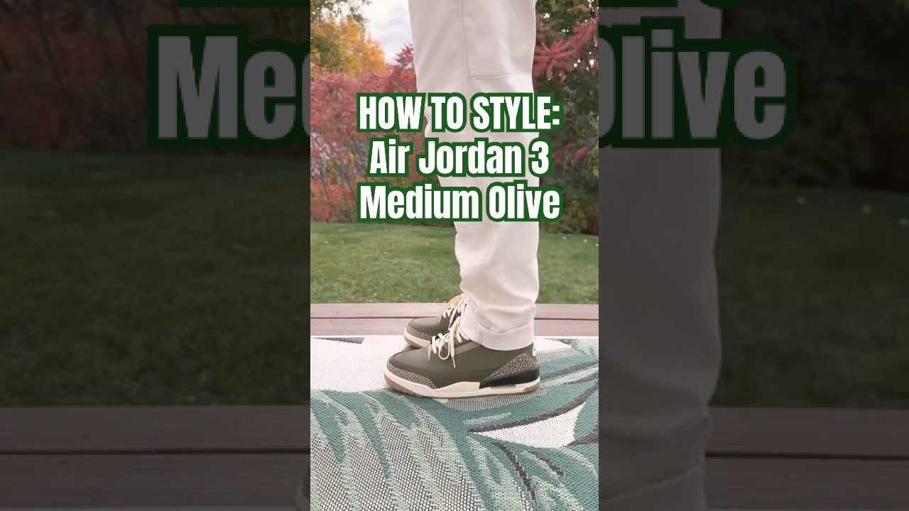 Кроссовки Nike Air Jordan 3 «Medium Olive»