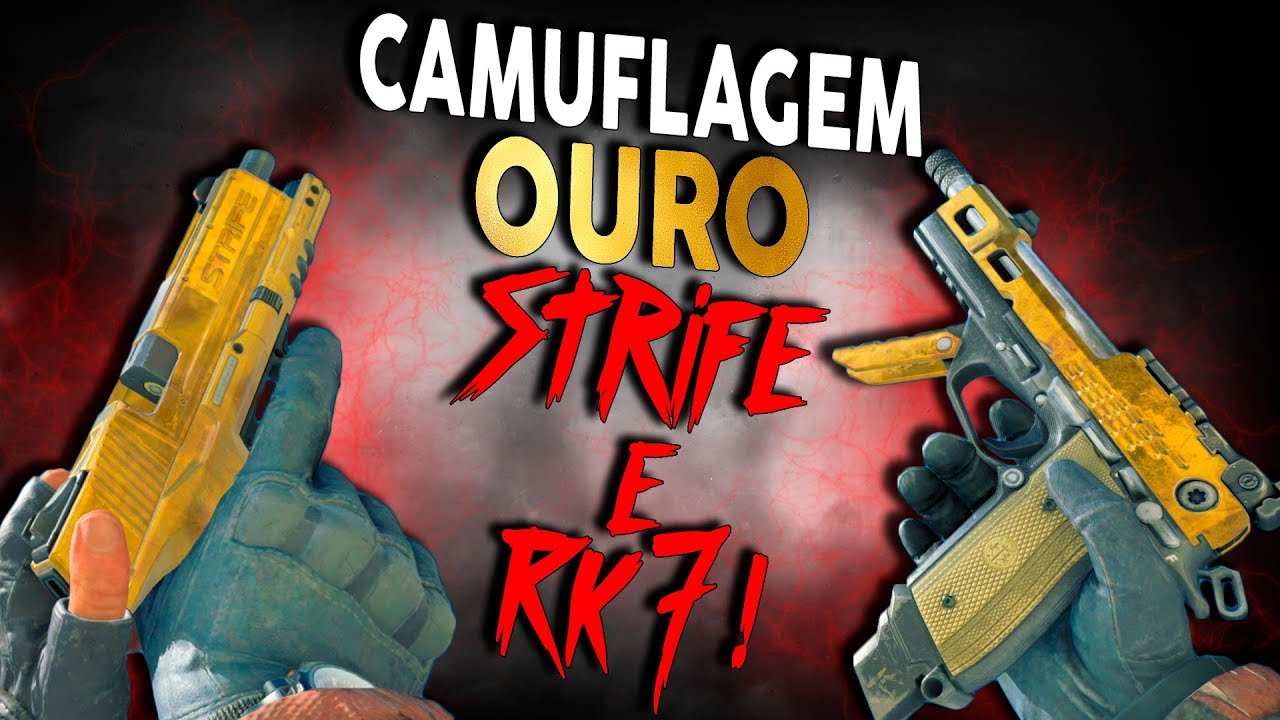 TREYARCH, BUFFA ELAS! OURO NA STRIFE E RK7! - Black ops 4
