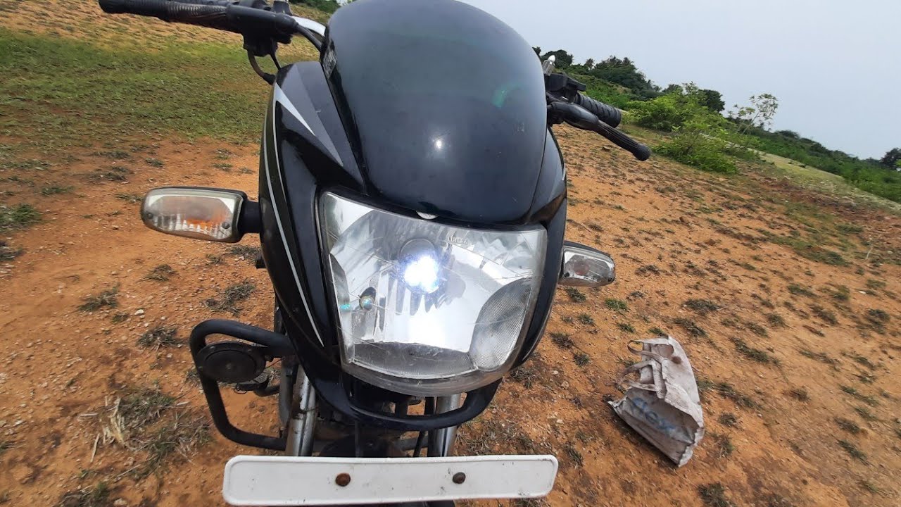 how to LED light fitting in bike Tamil video (wiring details) bike LED lights fitting video