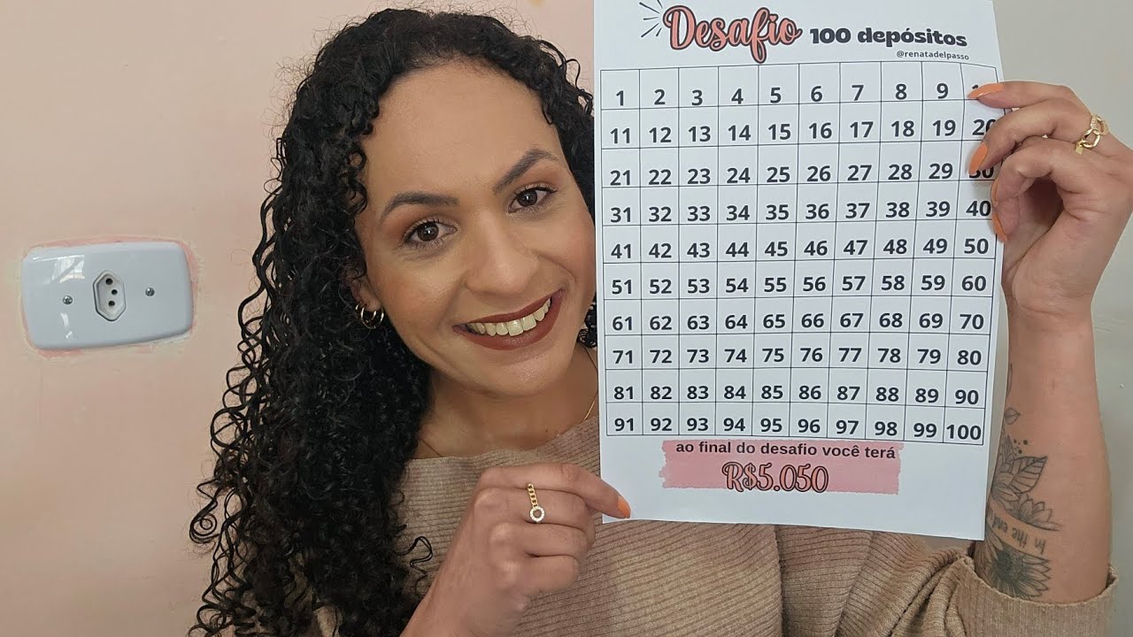 Desafio dos 100 dep&oacute;sitos, um jeito f&aacute;cil de juntar um bom dinheiro