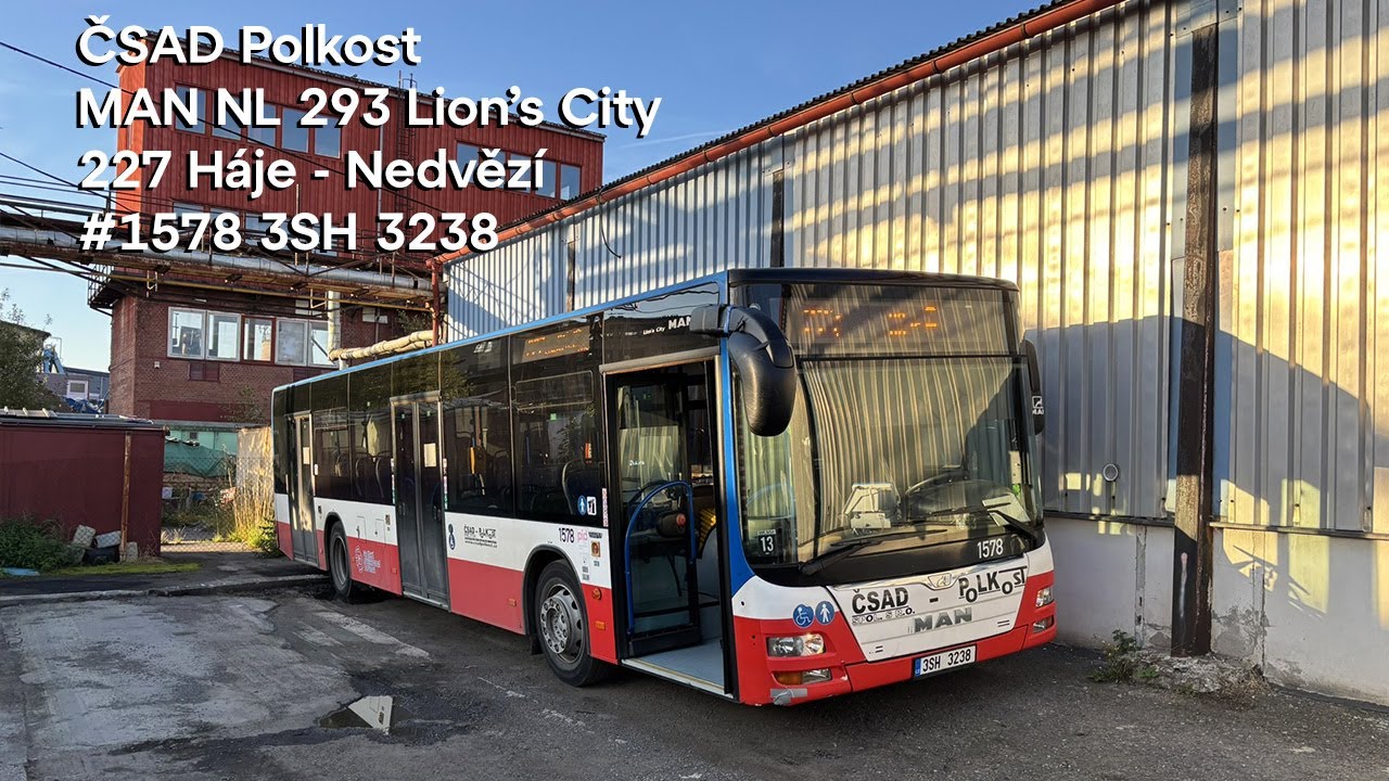 MAN NL 293 Lion’s City #1578 │ 227 (Háje - Nedvězí)