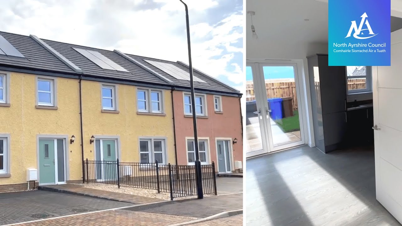 Tour of fantastic new housing at Irvine Harbourside | 71 new homes from North Ayrshire Council