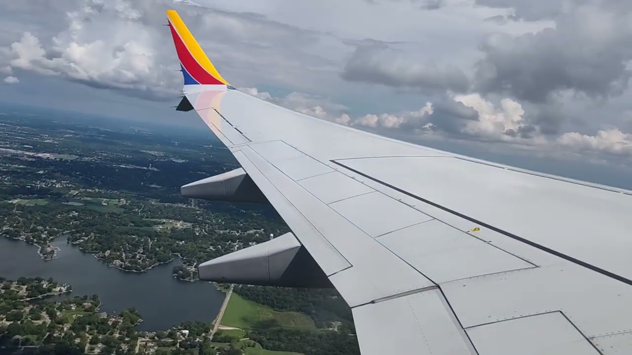 Southwest 2250 Takeoff From Kansas City MCI for Orlando MCO, 737 Max 8, 8/12/25